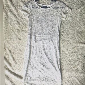 Elegant White Lace Dress